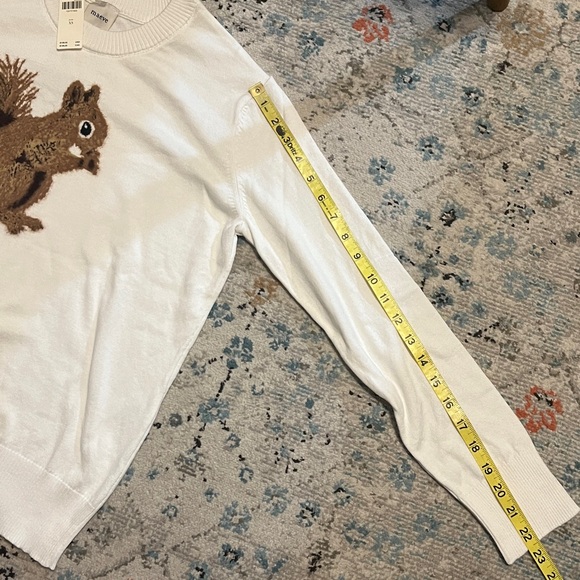 NWT Anthro Maeve Textured Squirrel Icon Sweater - Picture 10 of 16
